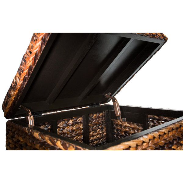 Bay Isle Home Killingly Rattan Storage Ottoman & Reviews Wayfair